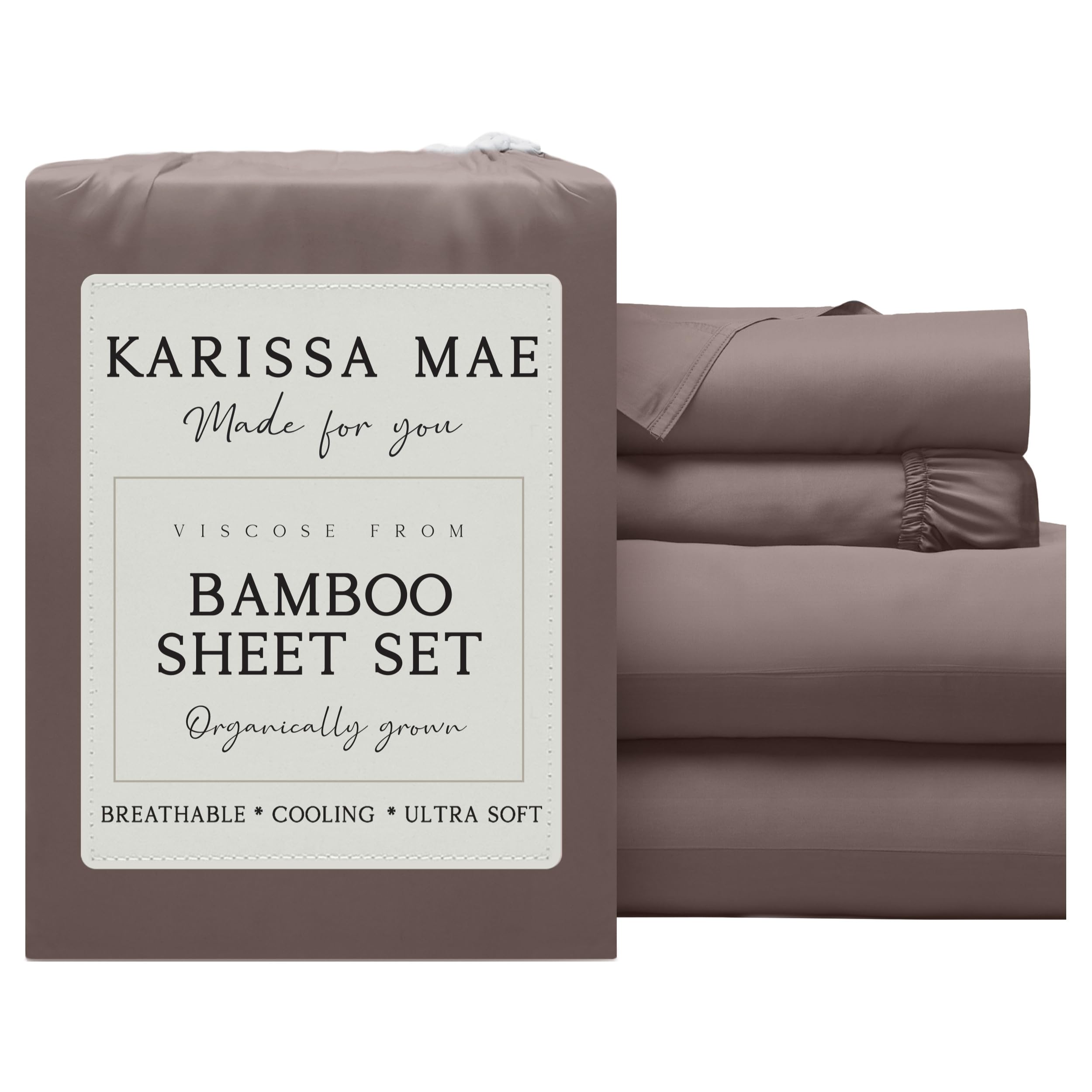 KARISSA MAE Luxury Bamboo Viscose Sheet Set