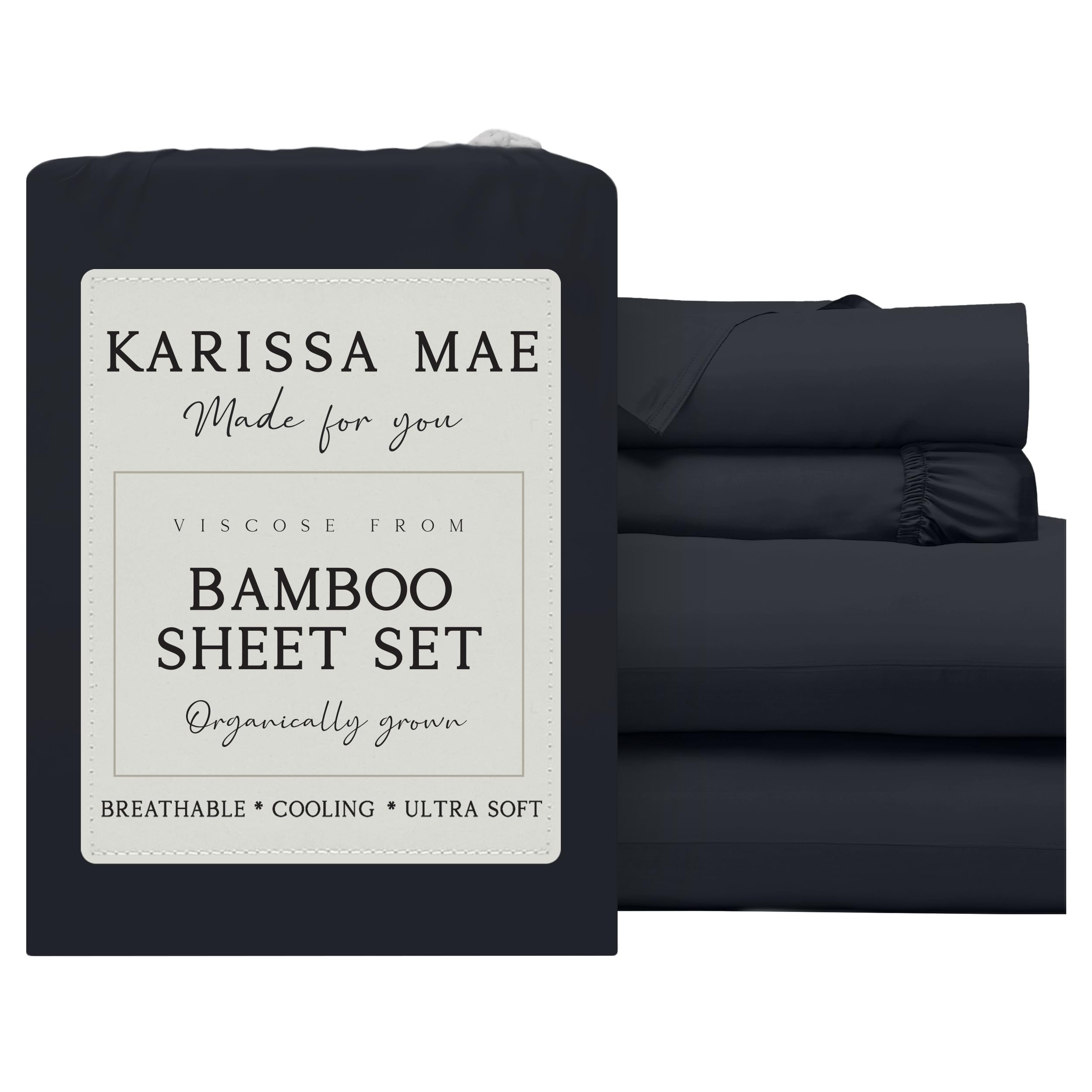 KARISSA MAE Luxury Bamboo Viscose Sheet Set