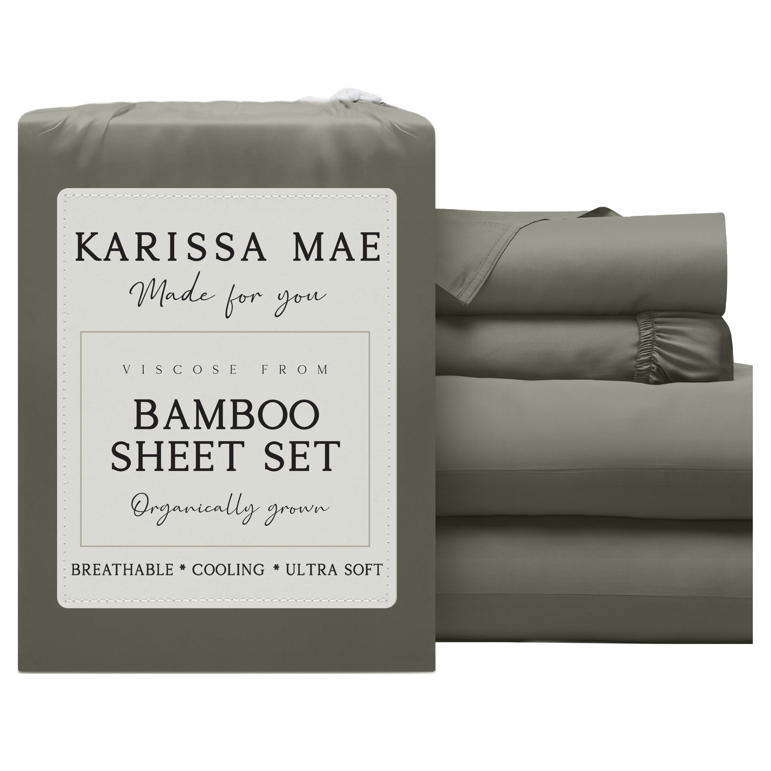 KARISSA MAE Luxury Bamboo Viscose Sheet Set