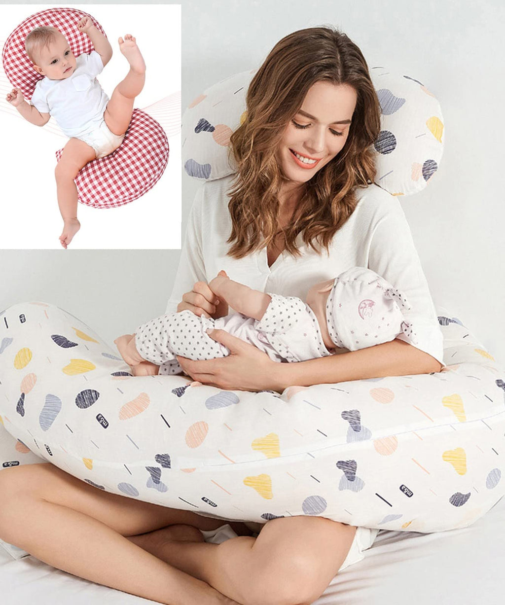 G-Shaped Full Body Pregnancy Pillow, Detachable, 150 × 50 cm