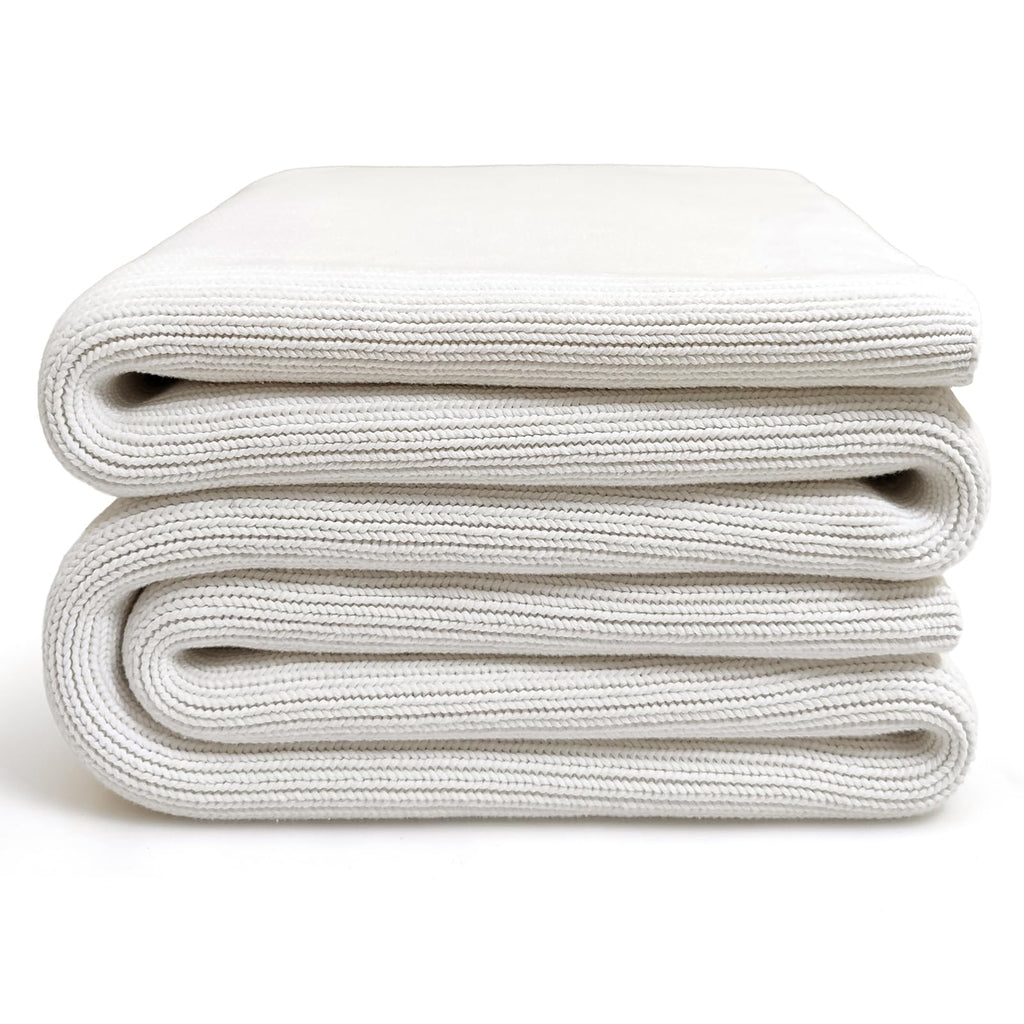 Chunky Knit Cotton Weighted Blanket, 62 × 90 in, 16 lb
