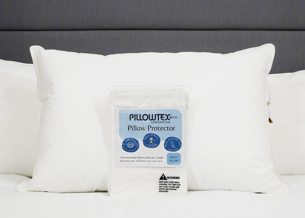 Pillowtex ® Feather/Down-Proof, 100% Cotton, Soft Pillow Protector - 3 Year Warranty