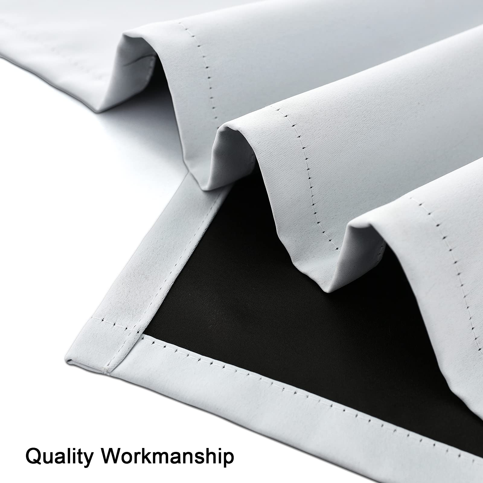 JSFLY 100% Blackout Curtains 84 inch Length for Bedroom 2 Panels