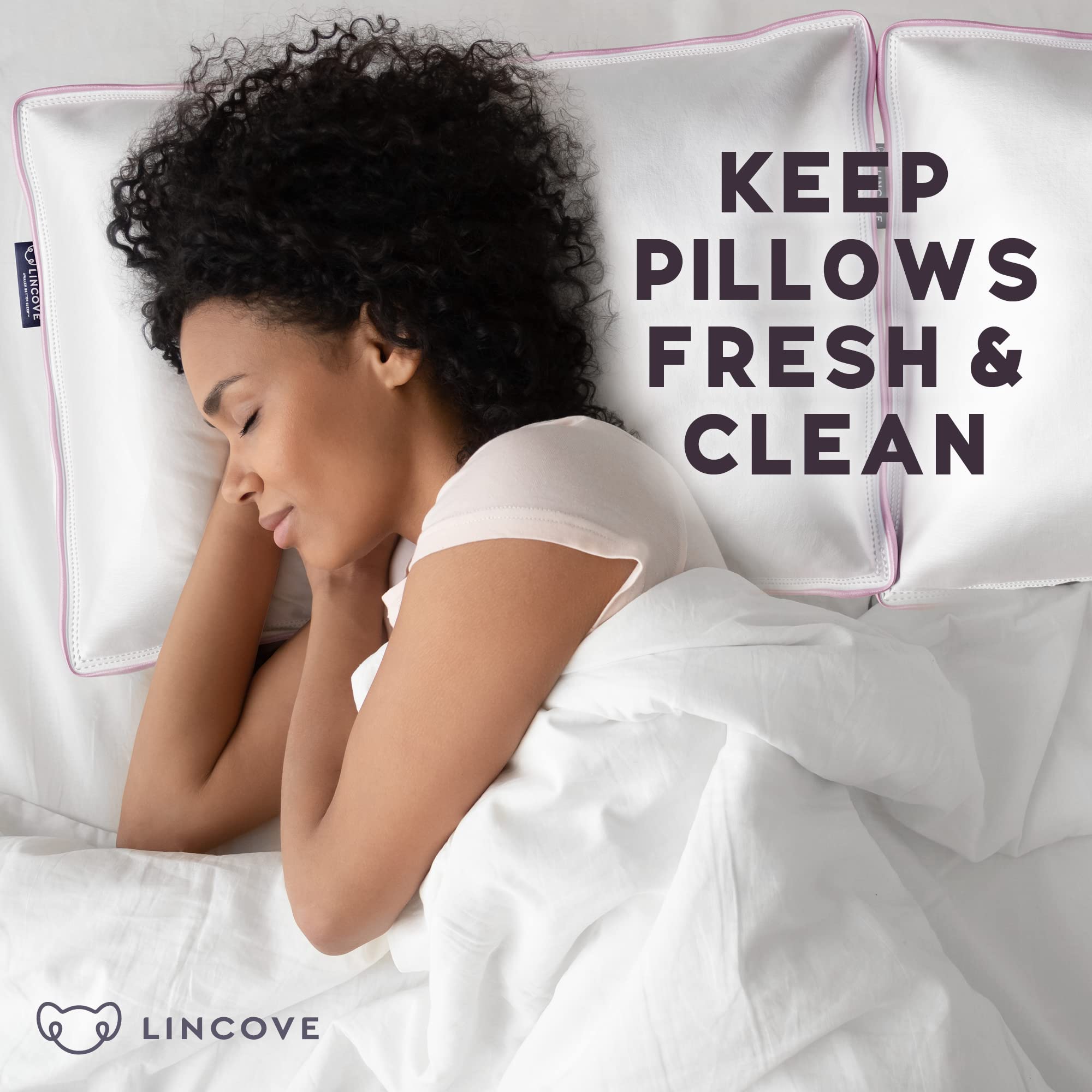 100% Cotton Sateen Pillow Protector, 400 Thread Count