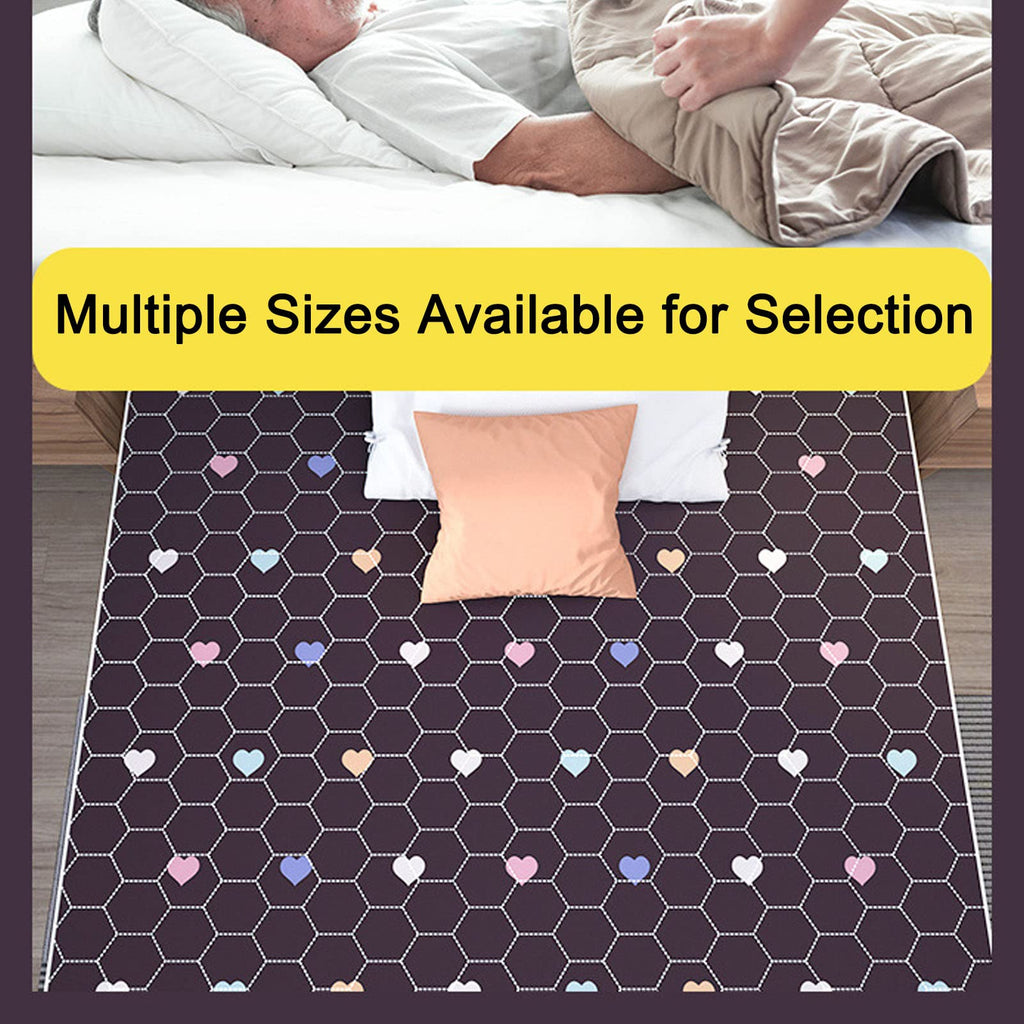 Washable Waterproof Absorbent Bed Protector Pad, 120 × 200 cm