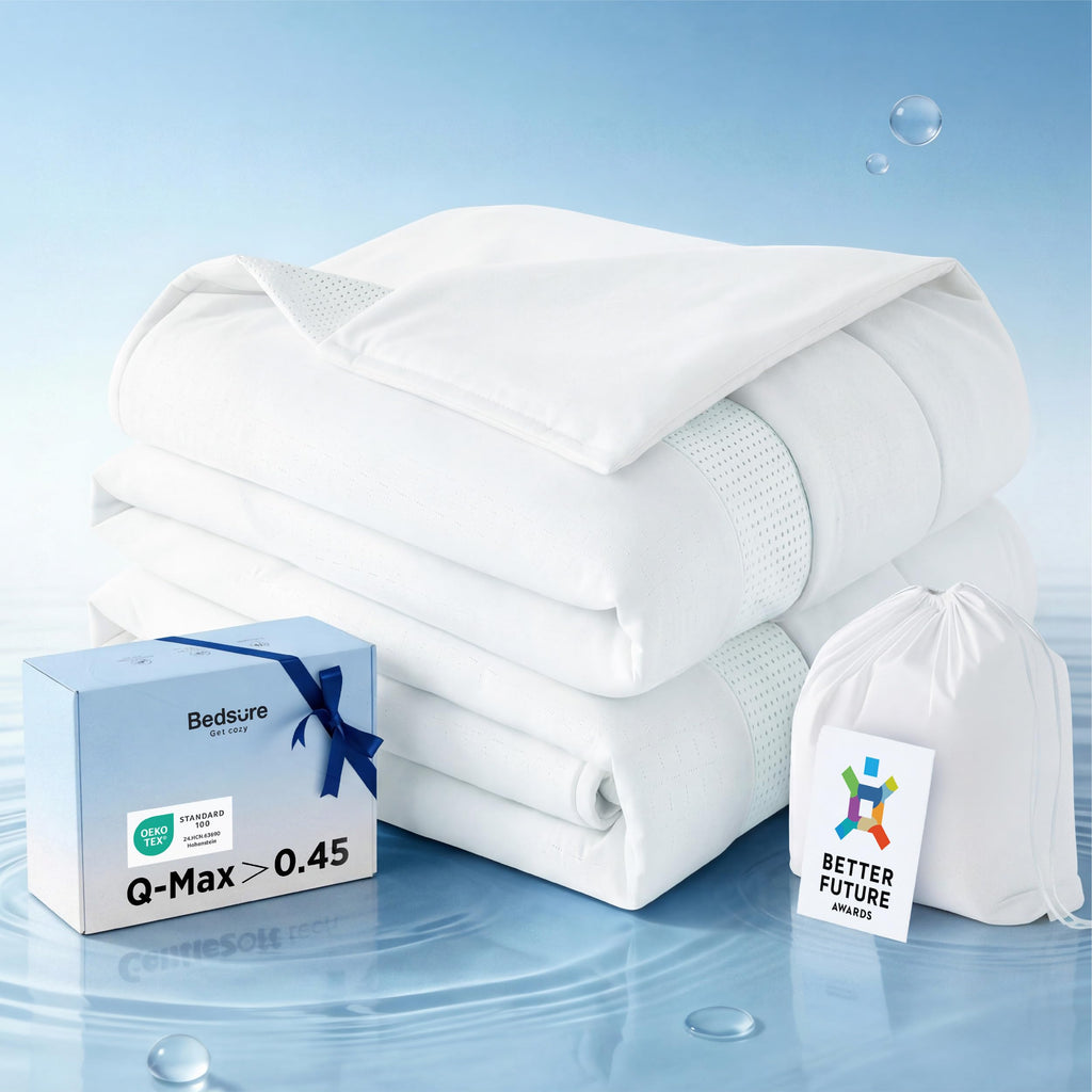 Ultra-Breathable Cooling Comforter, Lightweight Summer Duvet