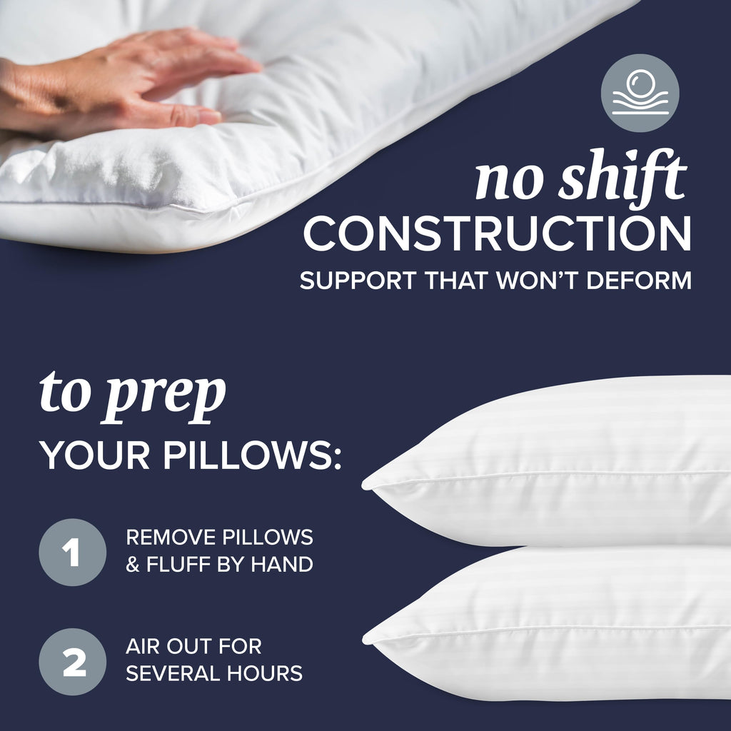 2-Piece King Size Pillow & Pillow Protector Set