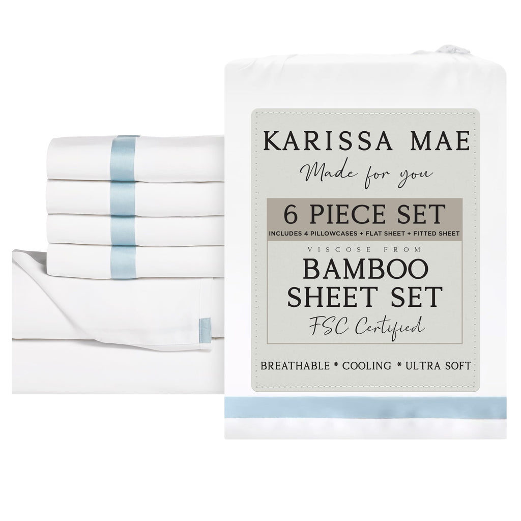 KARISSA MAE Luxury Bamboo Viscose Sheet Set