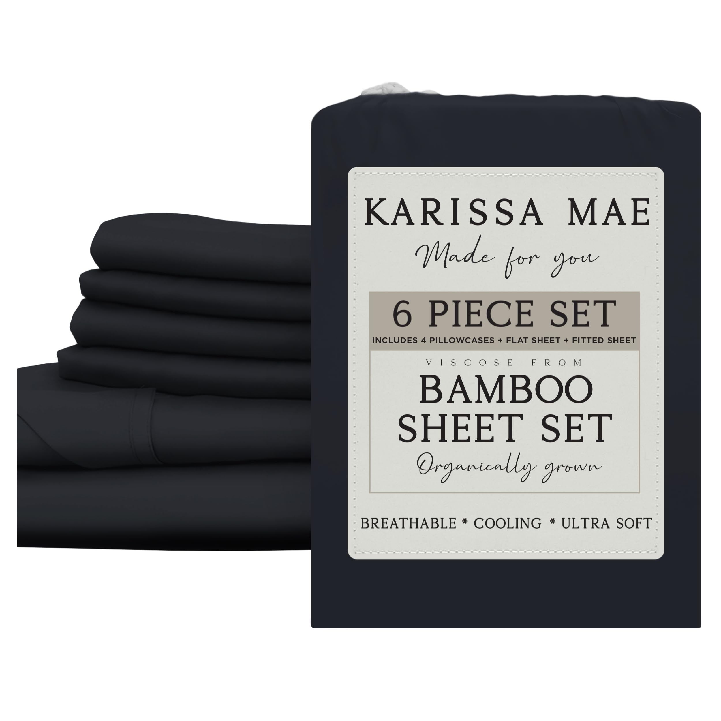 KARISSA MAE Luxury Bamboo Viscose Sheet Set