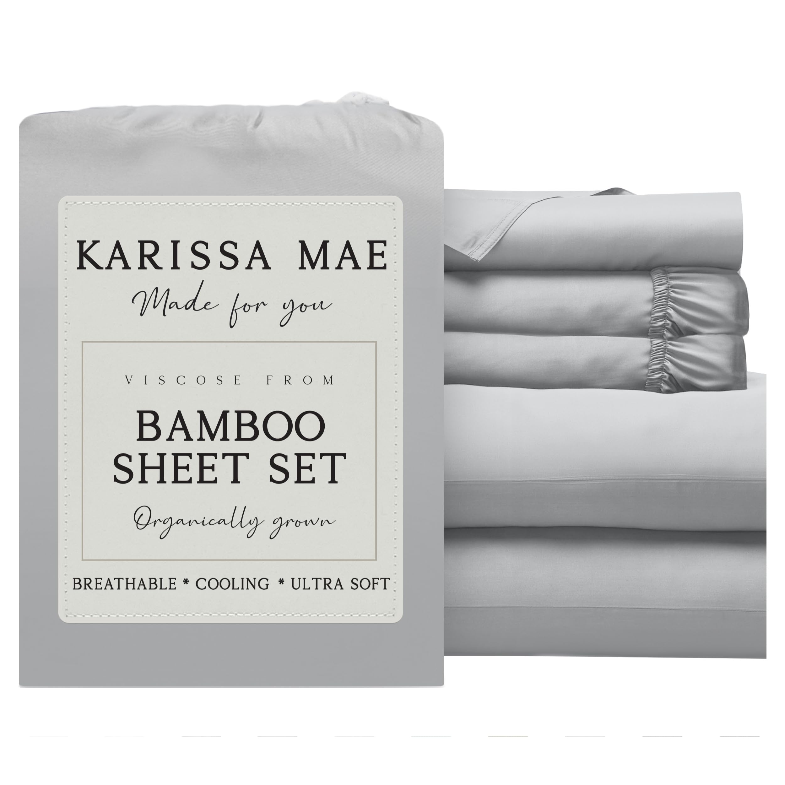 KARISSA MAE Luxury Bamboo Viscose Sheet Set