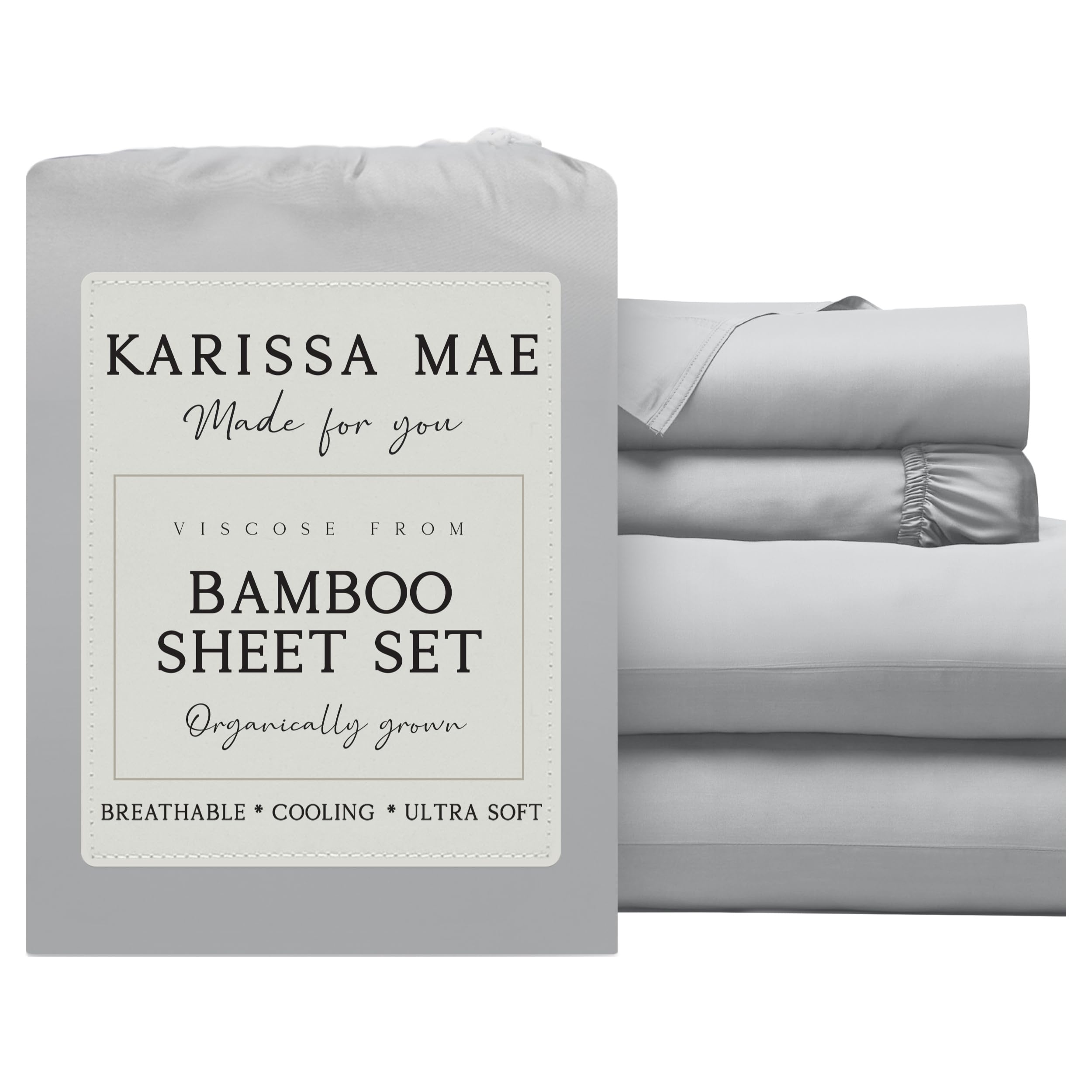 KARISSA MAE Luxury Bamboo Viscose Sheet Set