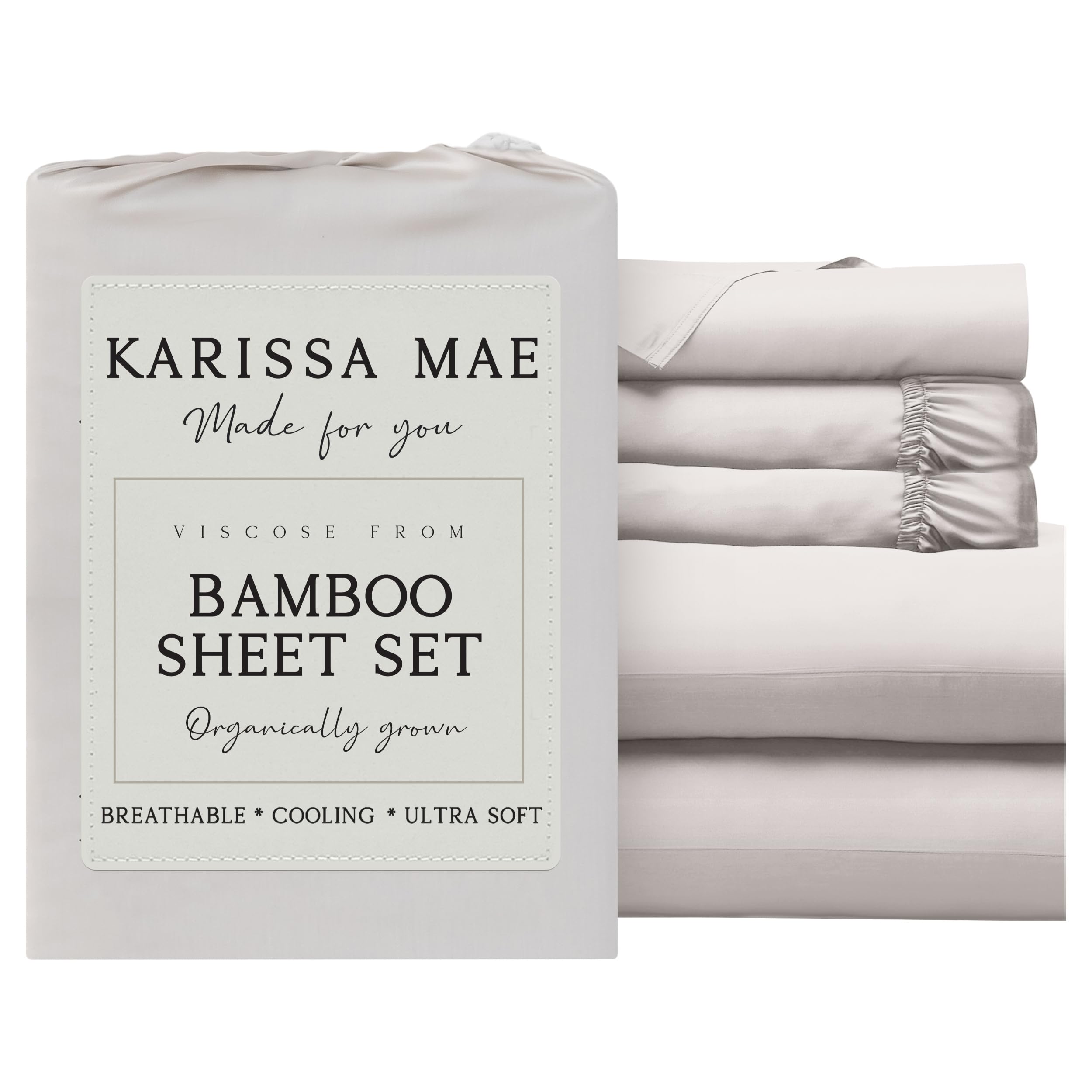 KARISSA MAE Luxury Bamboo Viscose Sheet Set