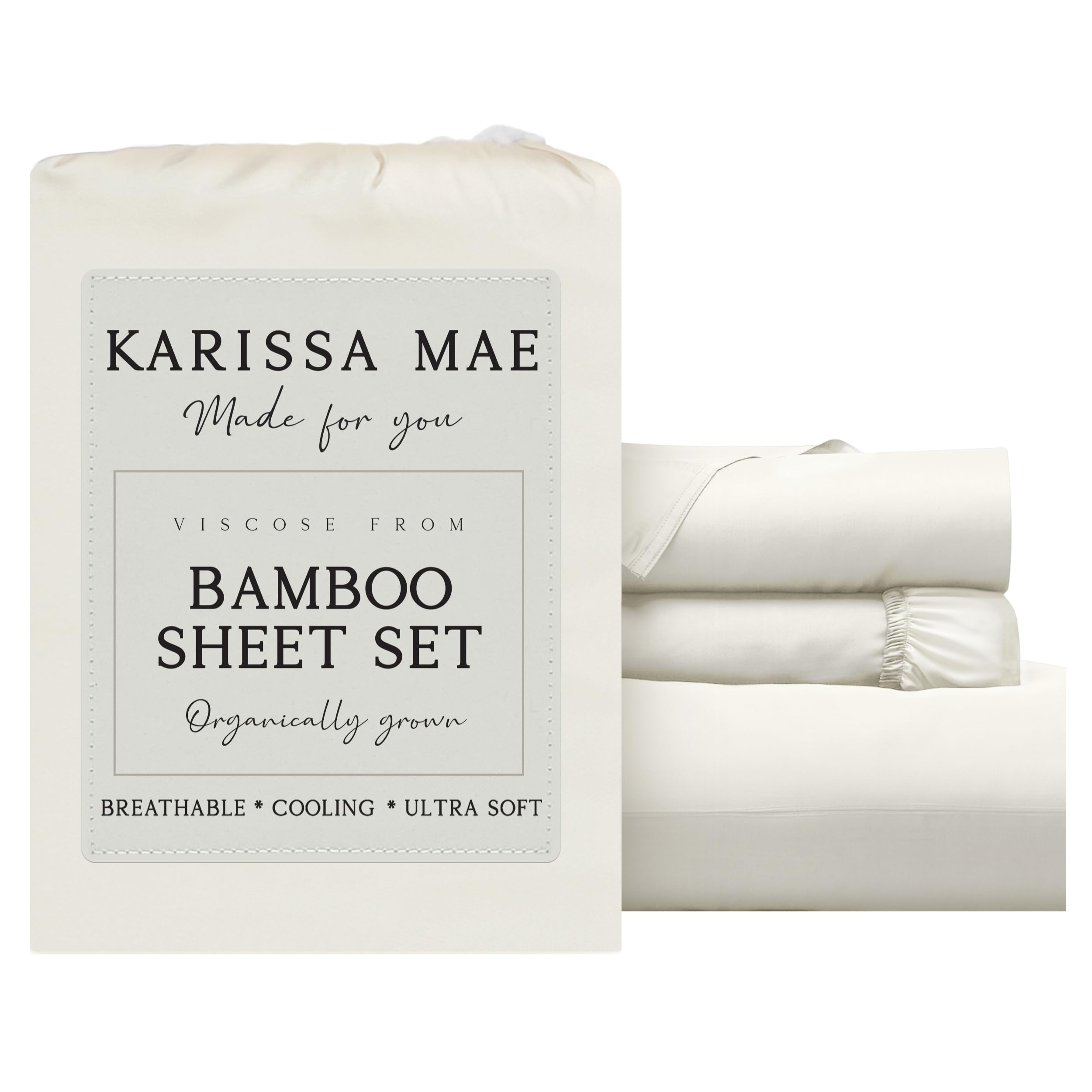 KARISSA MAE Luxury Bamboo Viscose Sheet Set