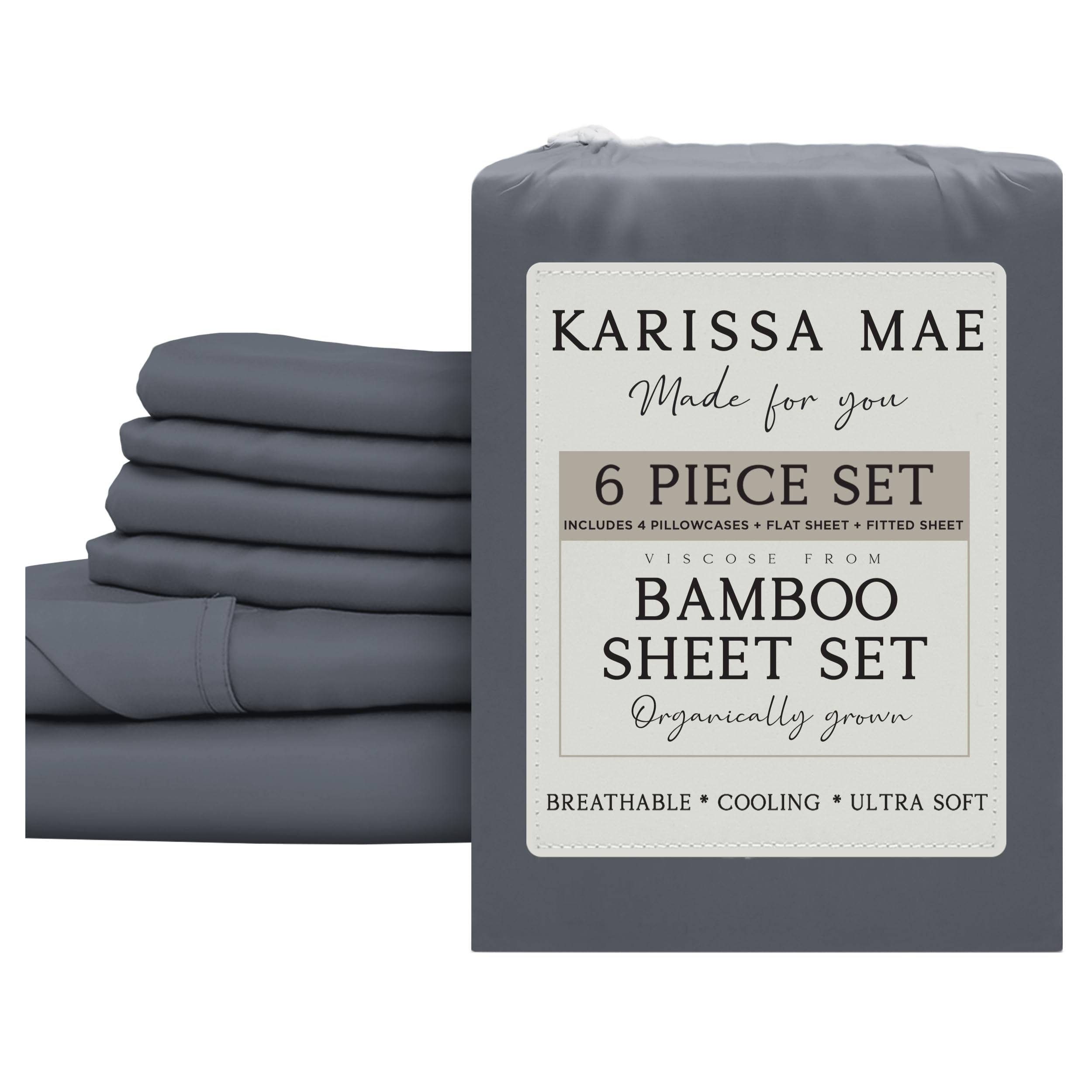 KARISSA MAE Luxury Bamboo Viscose Sheet Set