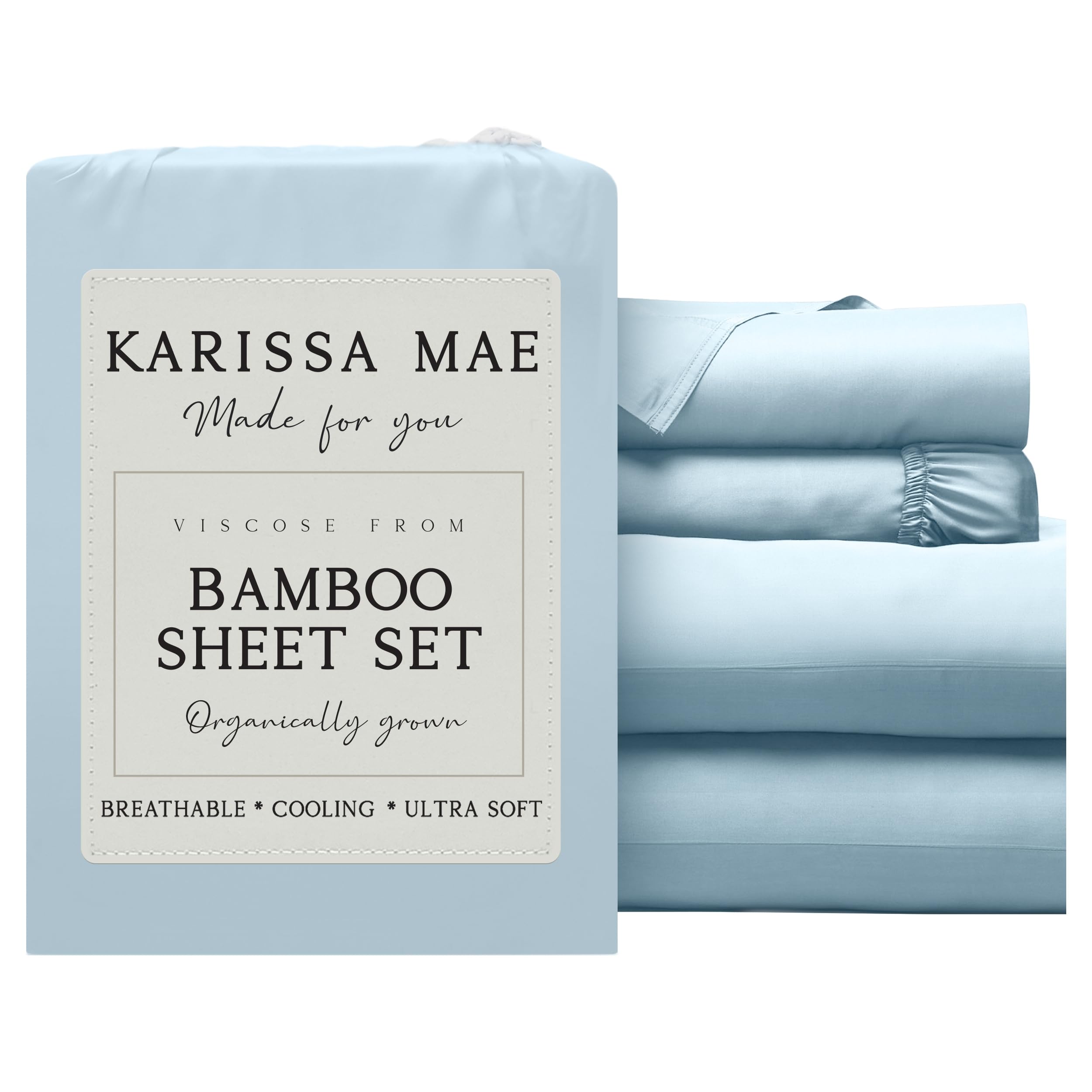 KARISSA MAE Luxury Bamboo Viscose Sheet Set