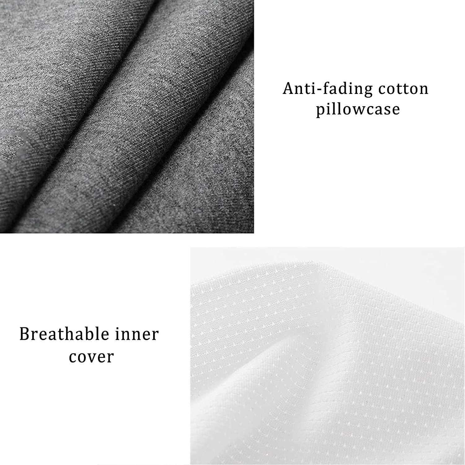 2-in-1 Ergonomic Contour Memory Foam Cervical Pillow
