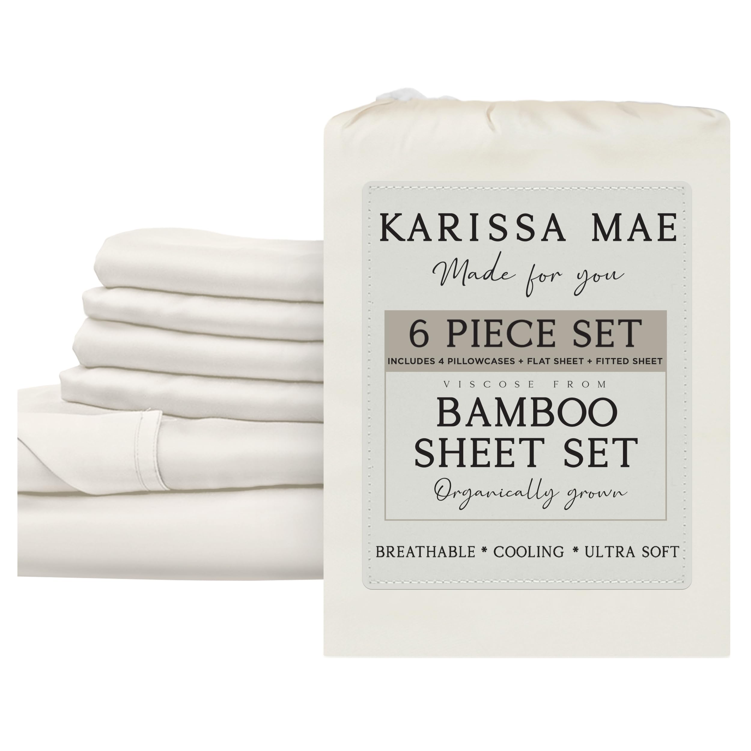 KARISSA MAE Luxury Bamboo Viscose Sheet Set