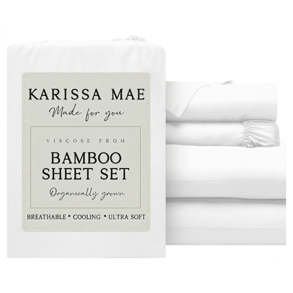 KARISSA MAE Luxury Bamboo Viscose Sheet Set