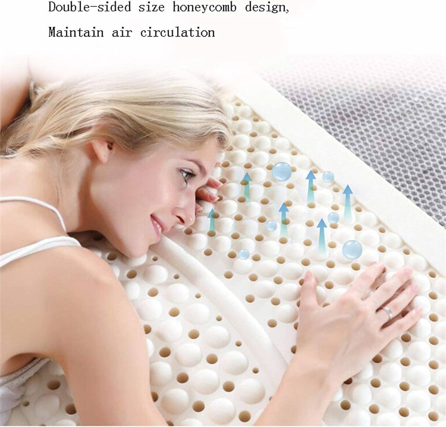Natural Latex Mattress Topper, Breathable & Supportive, 7.5 cm, 135 × 190 cm