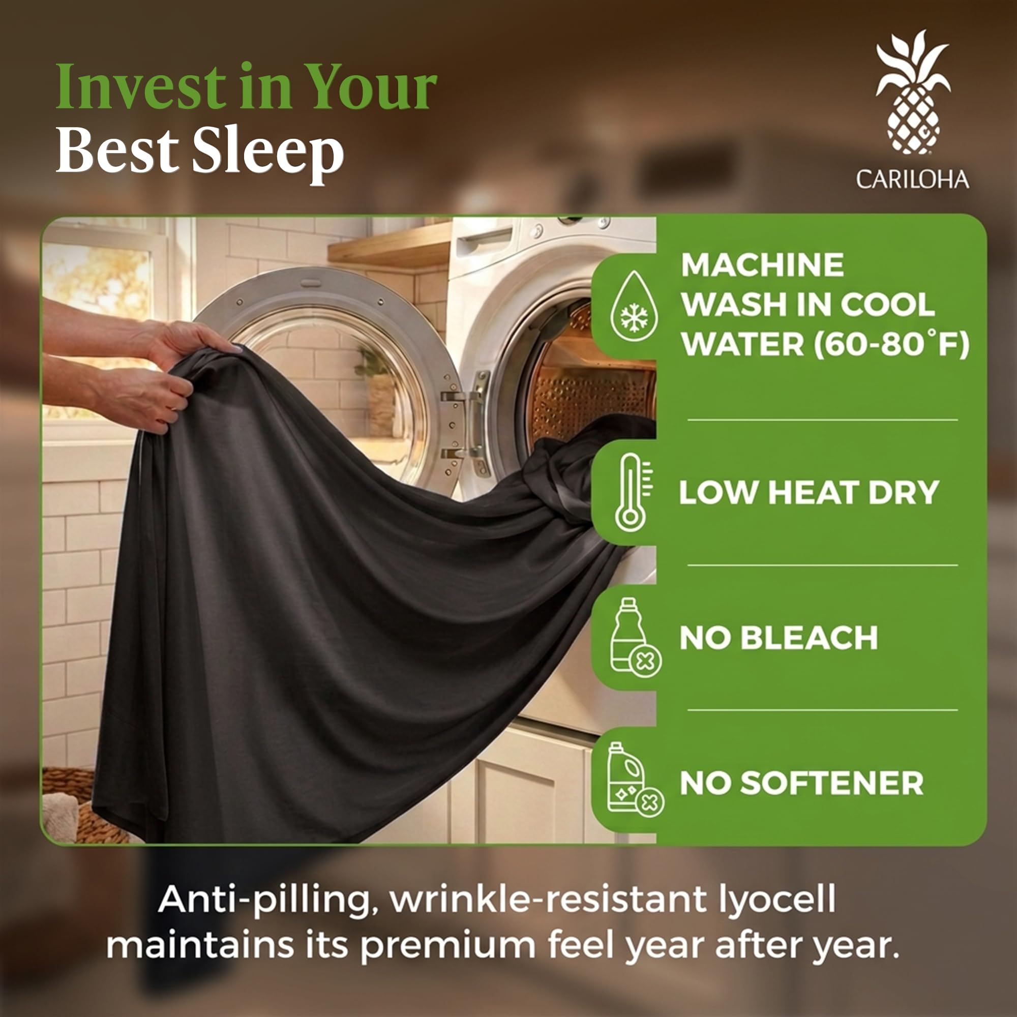 Cariloha Retreat 100% Bamboo Lyocell Sheets