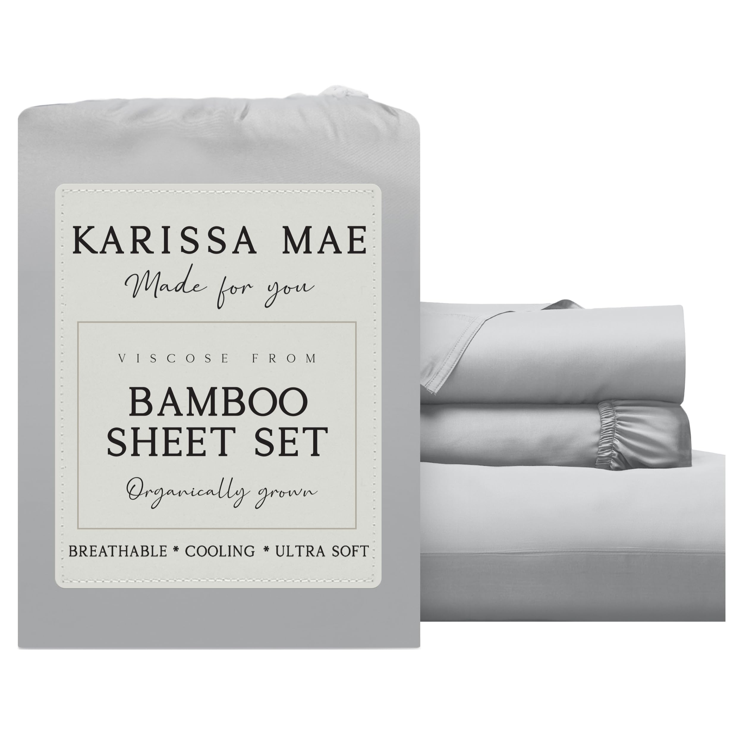 KARISSA MAE Luxury Bamboo Viscose Sheet Set