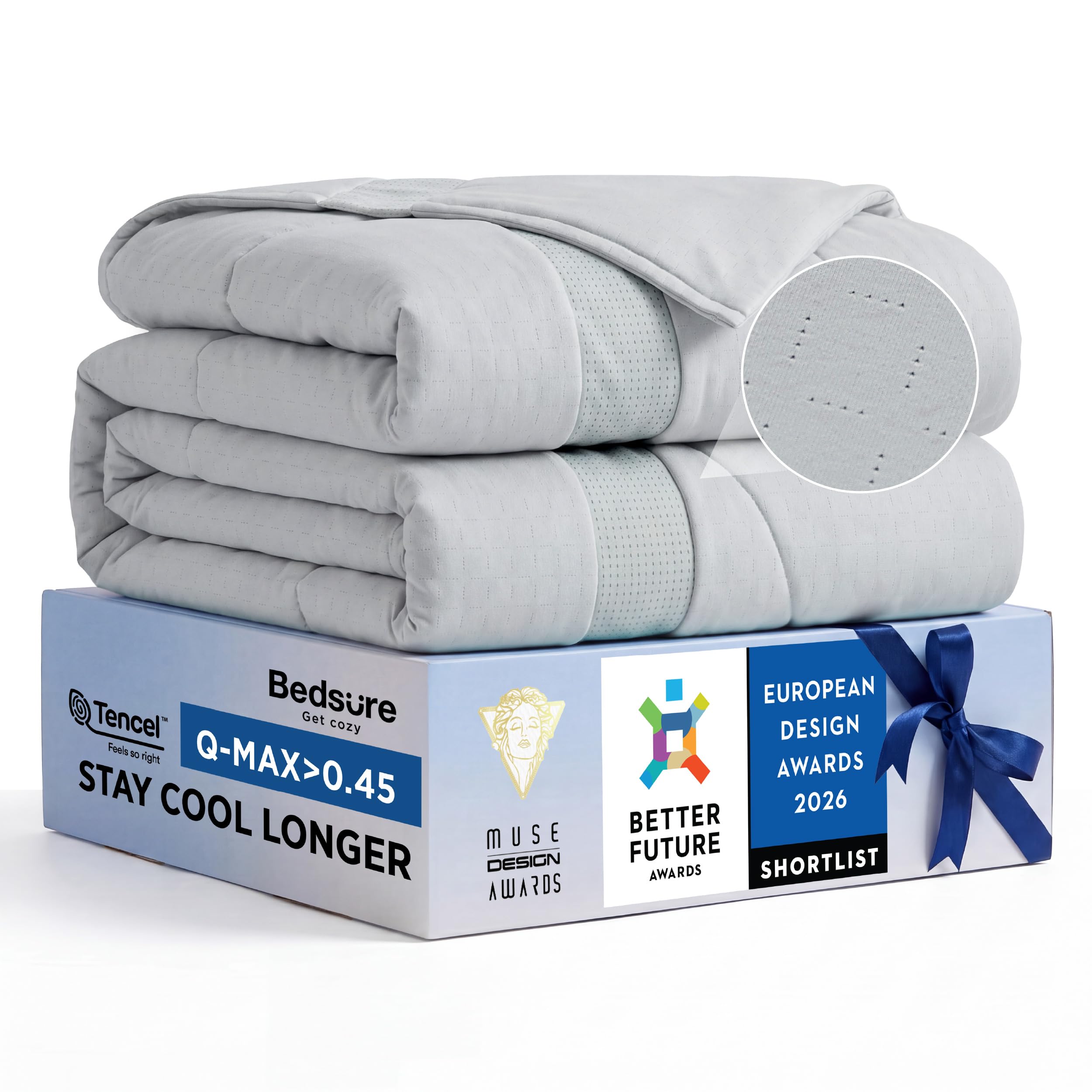 Ultra-Breathable Cooling Comforter, Lightweight Summer Duvet