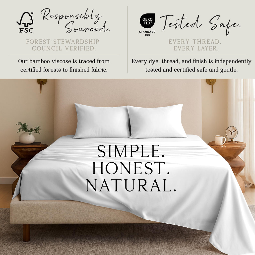 KARISSA MAE Luxury Bamboo Viscose Sheet Set
