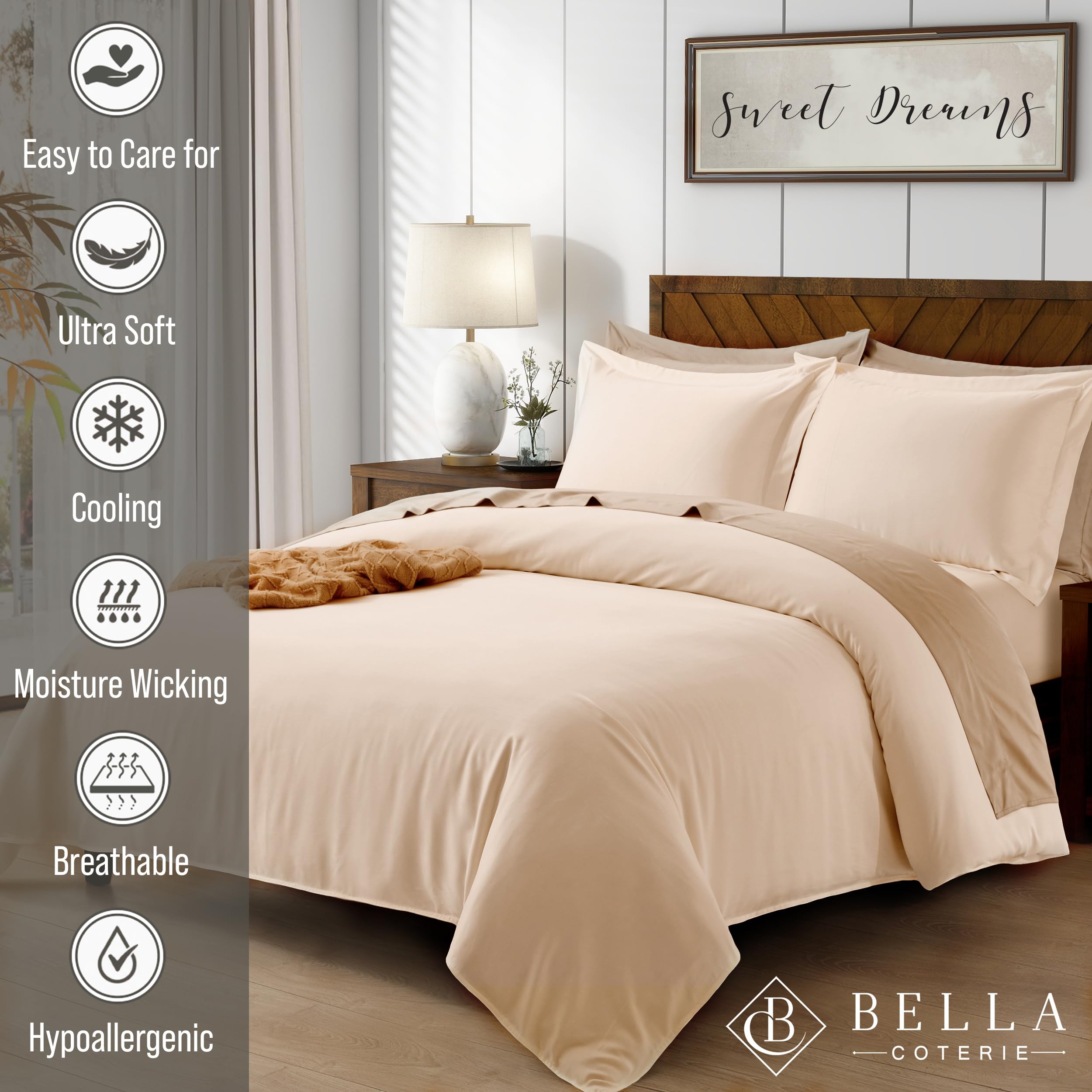 Bella Coterie | Luxury Bamboo Viscose Duvet Cover Set