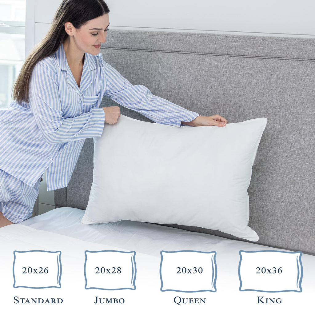 Pillowtex ® Feather/Down-Proof, 100% Cotton, Soft Pillow Protector - 3 Year Warranty