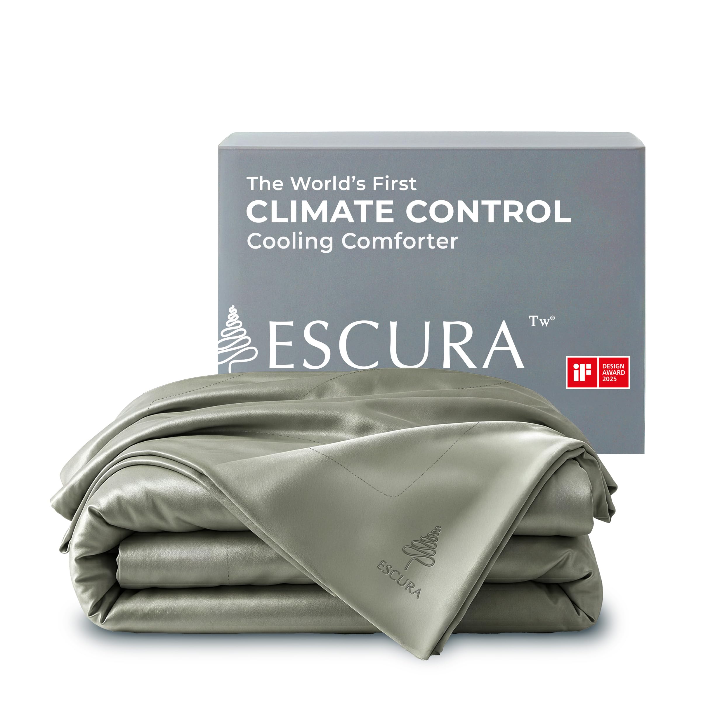 Bamboo Cooling Comforter, Ultra-Breathable with Temperature-Regulating Fill
