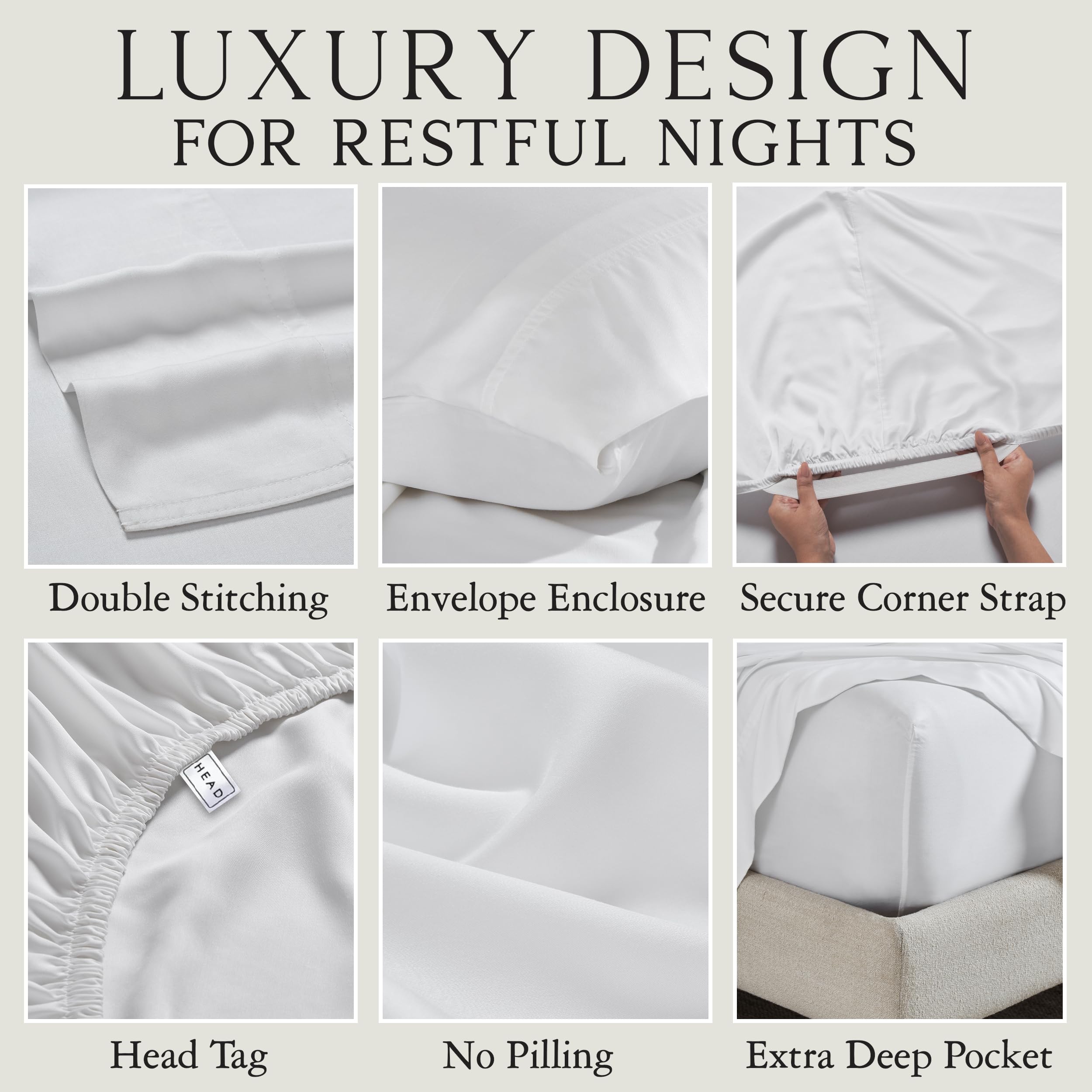 KARISSA MAE Luxury Bamboo Viscose Sheet Set