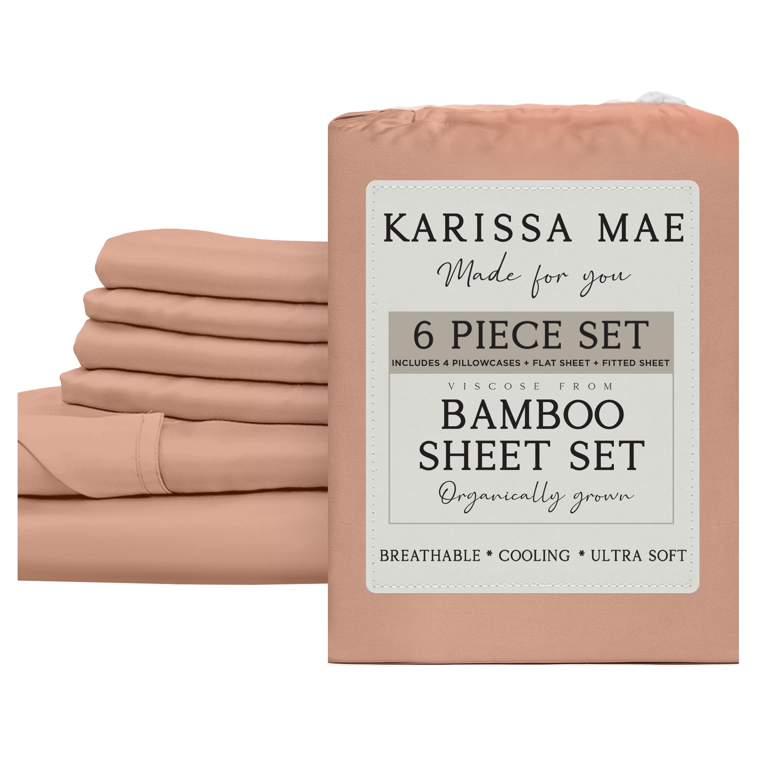 KARISSA MAE Luxury Bamboo Viscose Sheet Set