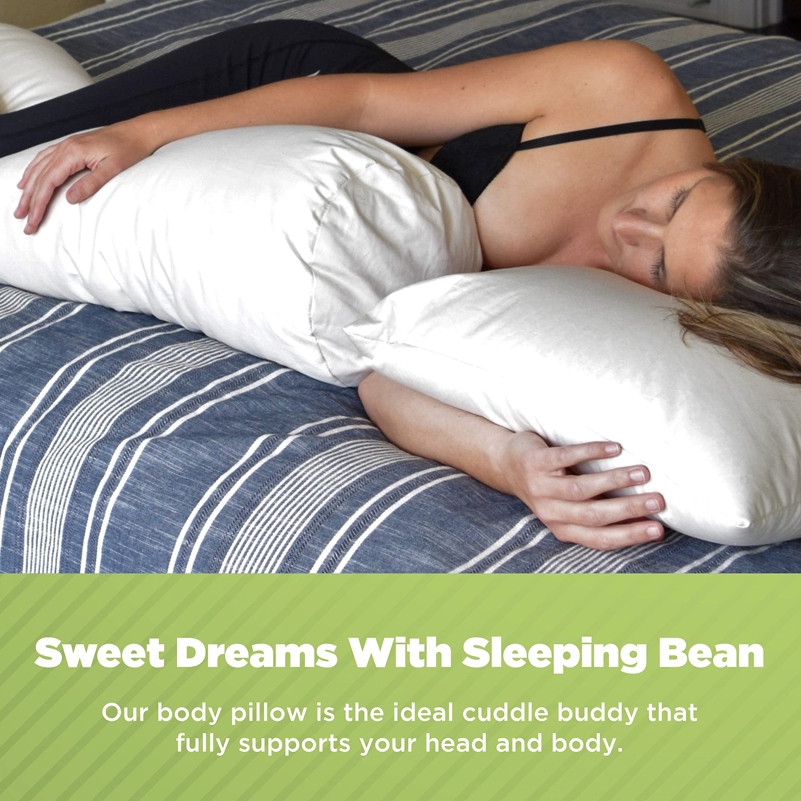Sleeping Bean Body Pillow - Veggie-Kapok